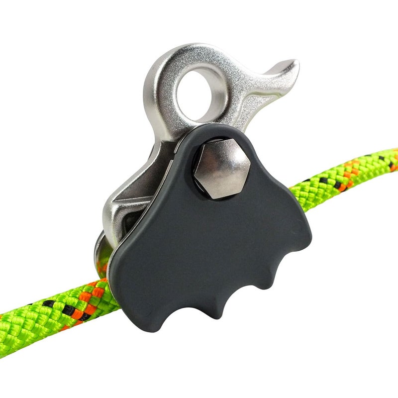 ProClimb Rope Grab - Arborist Rope Brake Tree Equipment, Fall Arrestor Ascender, Better Grab Flip Line Adjuster w/Removable Rope Cam Lock & Rubberized Cover - Fit for 7/16" - 5/8" Rope - Image 2